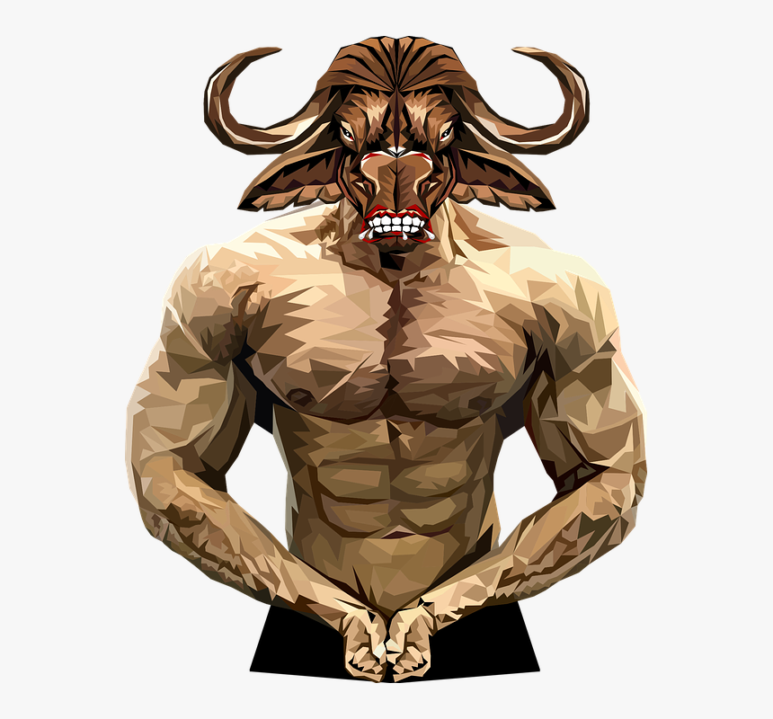 Atleta, Luchador, Fuerte, Hombre, Fuerza, Cuerpo - Đầu Trâu Mặt Ngựa Vector, HD Png Download