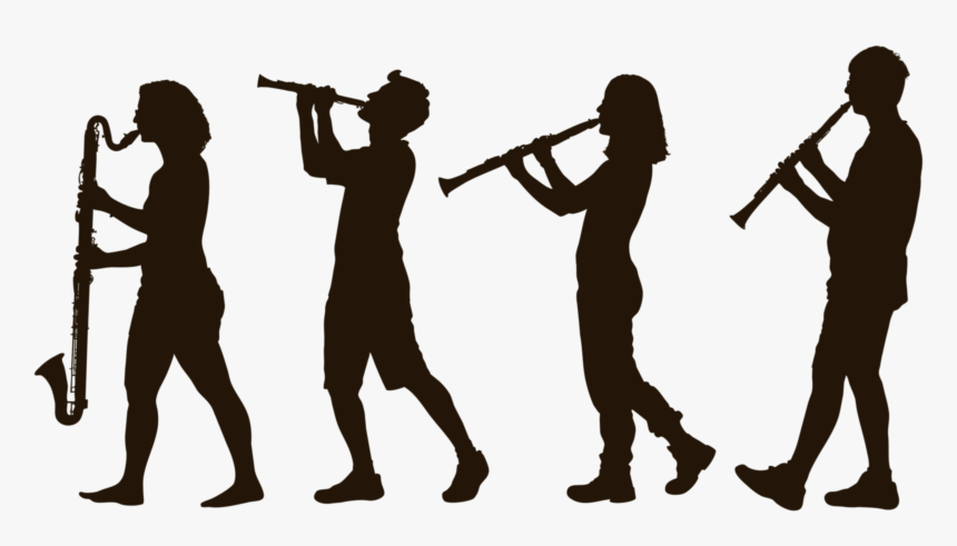 Transparent Musician Silhouette Png - Clarinet Quartet, Png Download