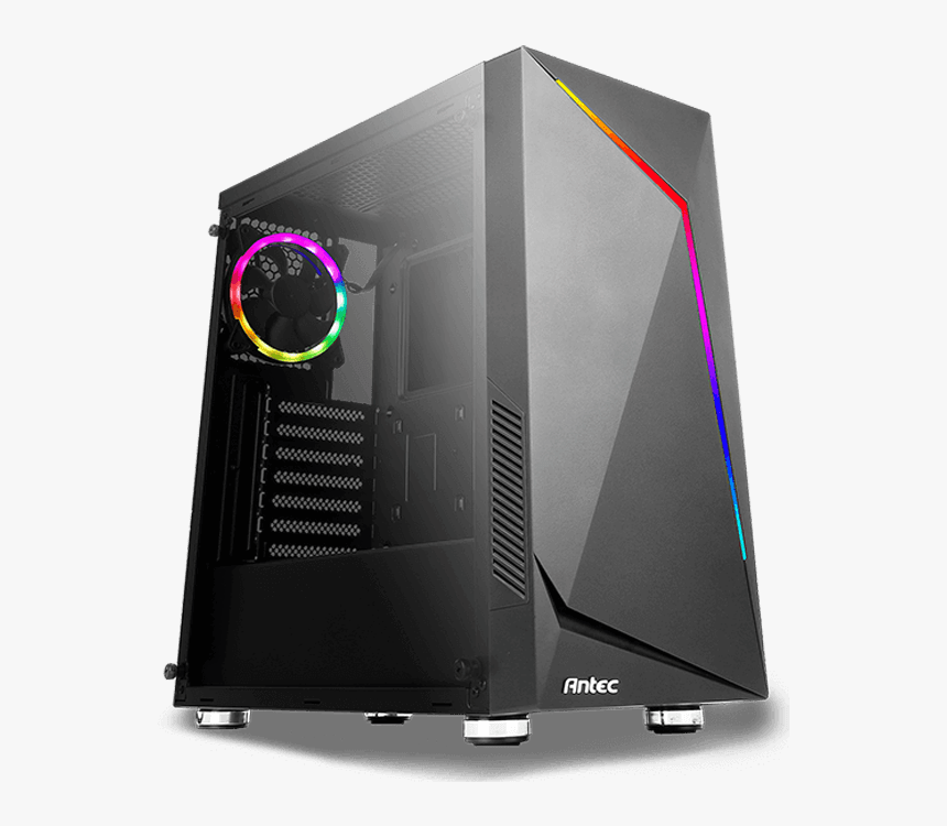 Nx300 Black Tempered Glass, No Psu, Atx, Mid Tower - Antec Nx300, HD Png Download