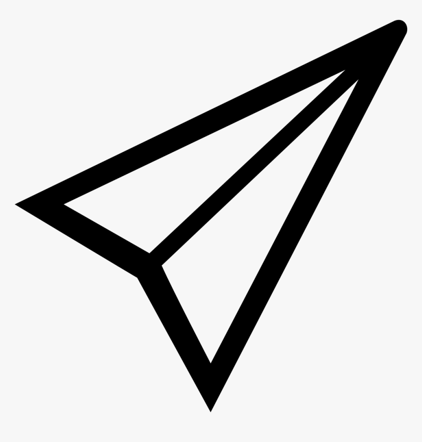 Paper Airplane Outline - Paper Airplane Outline Png, Transparent Png