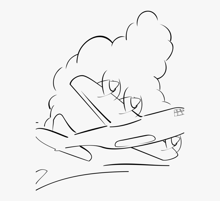 Aircraft Aviation Free Commercial - Airplane Outline, HD Png Download