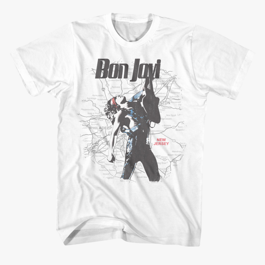 New Jersey Map Bon Jovi T-shirt - Snoop Dogg Japan T Shirt, HD Png Download