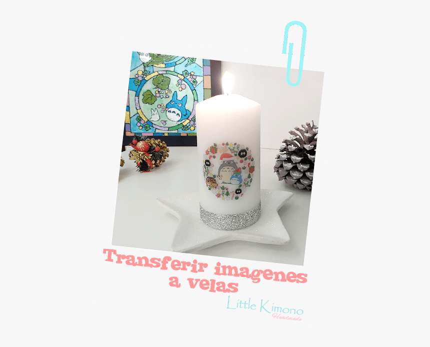 Decorar Velas Con Transferencia De Imagen Totoro - Unity Candle, HD Png Download