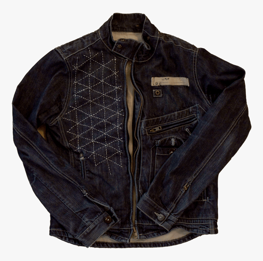 Modern Denim Fashion - Leather Jacket, HD Png Download