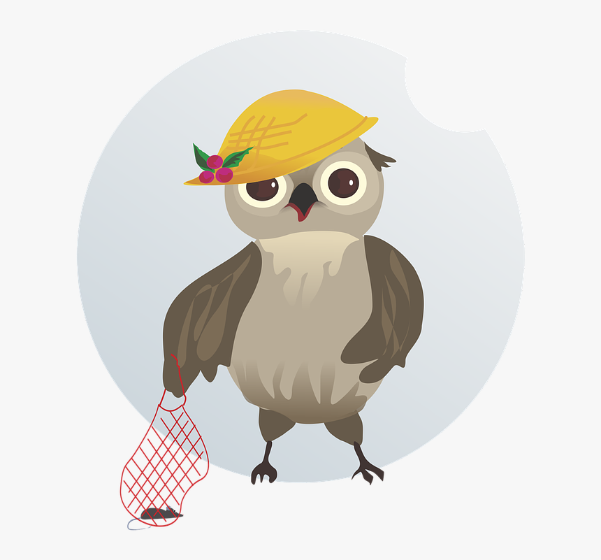 Vector, Figure, Bird, Owl, String Bag, Mouse, Cap - ภาพ สัตว์ เวก เตอร์, HD Png Download