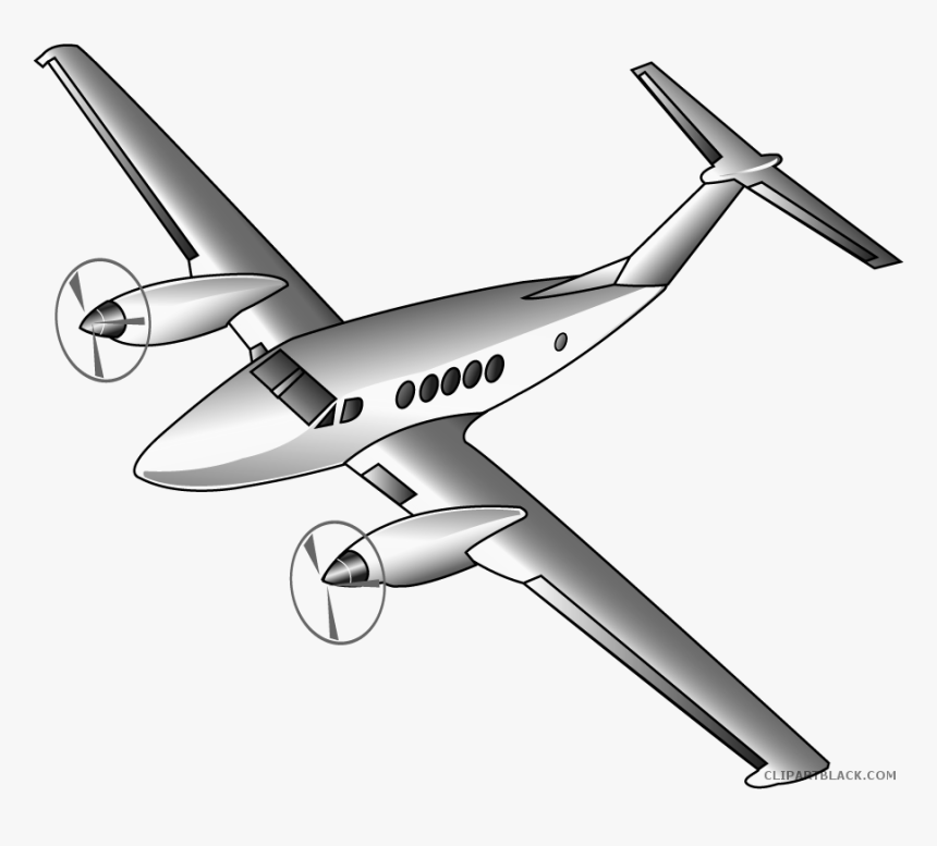 Transparent Aeroplane Clipart Black And White - Small Plane Clip Art, HD Png Download