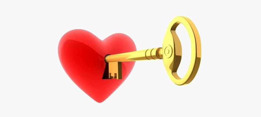 Heart Key Transparent Images Png - Key, Png Download