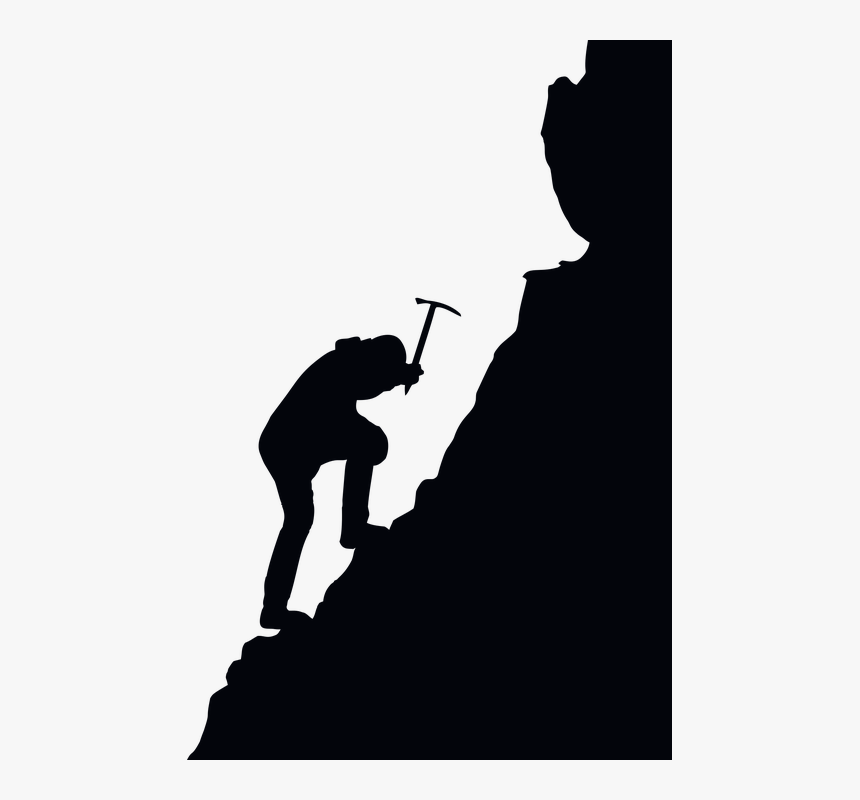 Mountaineering, Climbing, Man, Male, Boy, Human, People - Mountaineering Clipart, HD Png Download