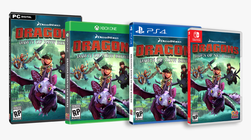 Dragons Us Pc X1 Ps4 Swit Nd - Dragons Dawn Of New Riders, HD Png Download