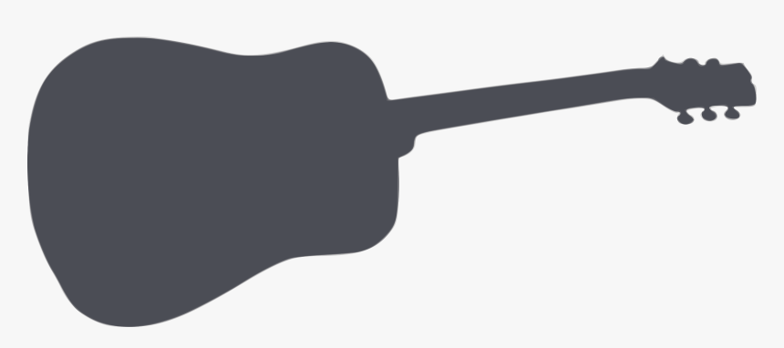 Silhouette Musique 12 Clip Arts - Close Guitar Silhouette Png, Transparent Png