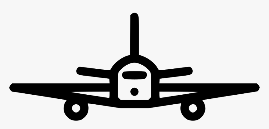 Svg Free Download Onlinewebfonts - Airplane Icon Front Png, Transparent Png