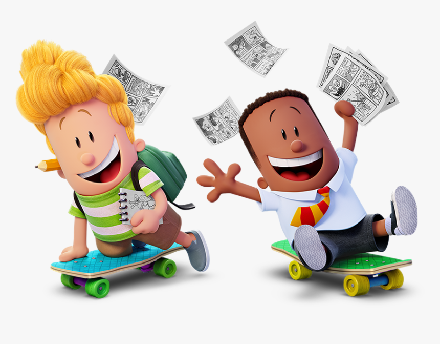 Captain Underpants Movie Characters, HD Png Download