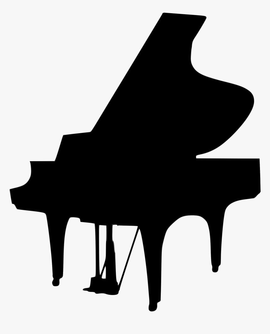 Silhouette Musique 06 Clip Arts - Piano Clipart Silhouette, HD Png Download