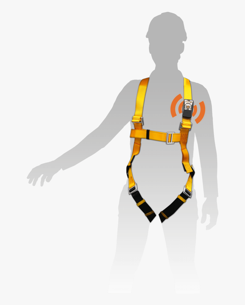 Pti Dati Pour Travailleur En Hauteur Avec Un Harnais - Illustration, HD Png Download