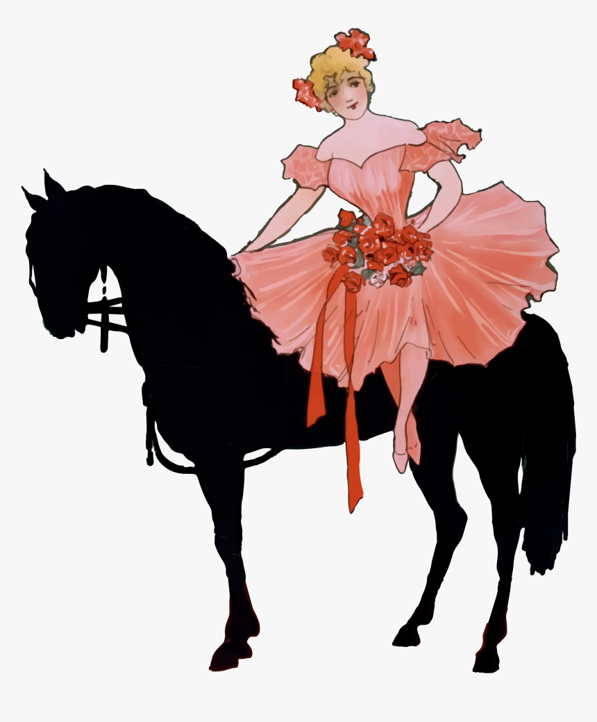 Clip Art Clipart On A Big - Vintage Circus Posters Ladies, HD Png Download