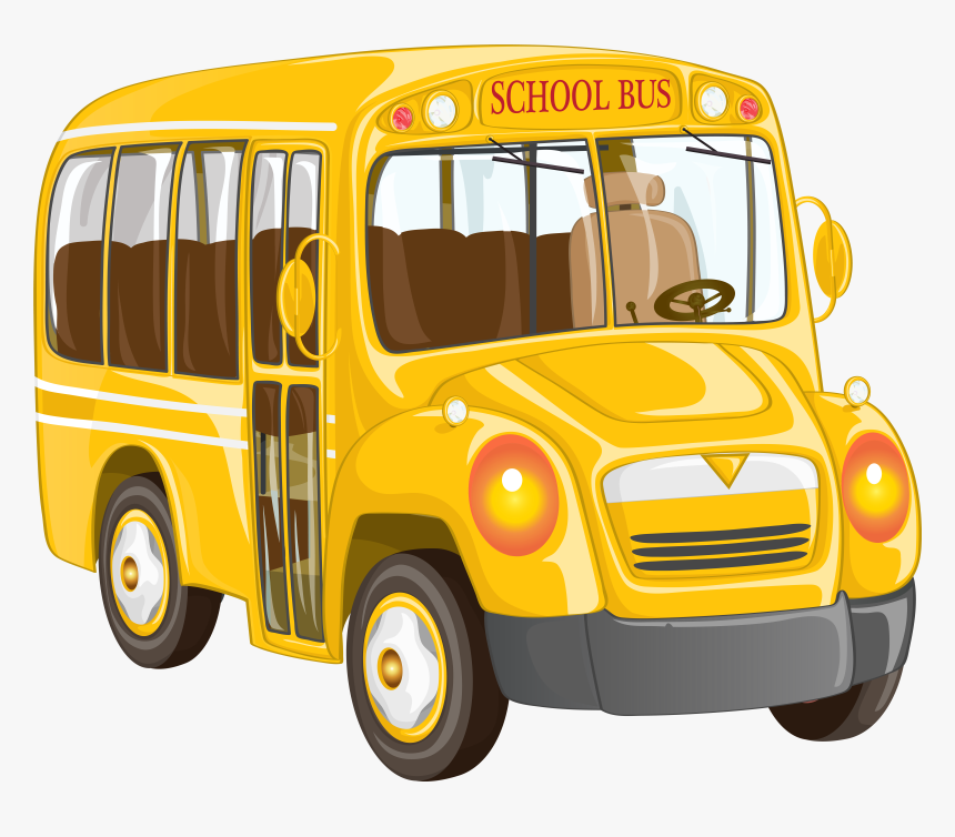 Clipart Bus Van School, HD Png Download