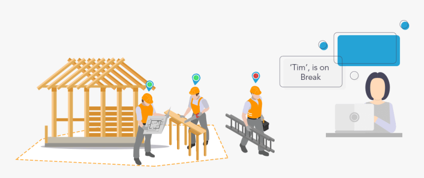 Employee Location Tracking App - Illustration, HD Png Download