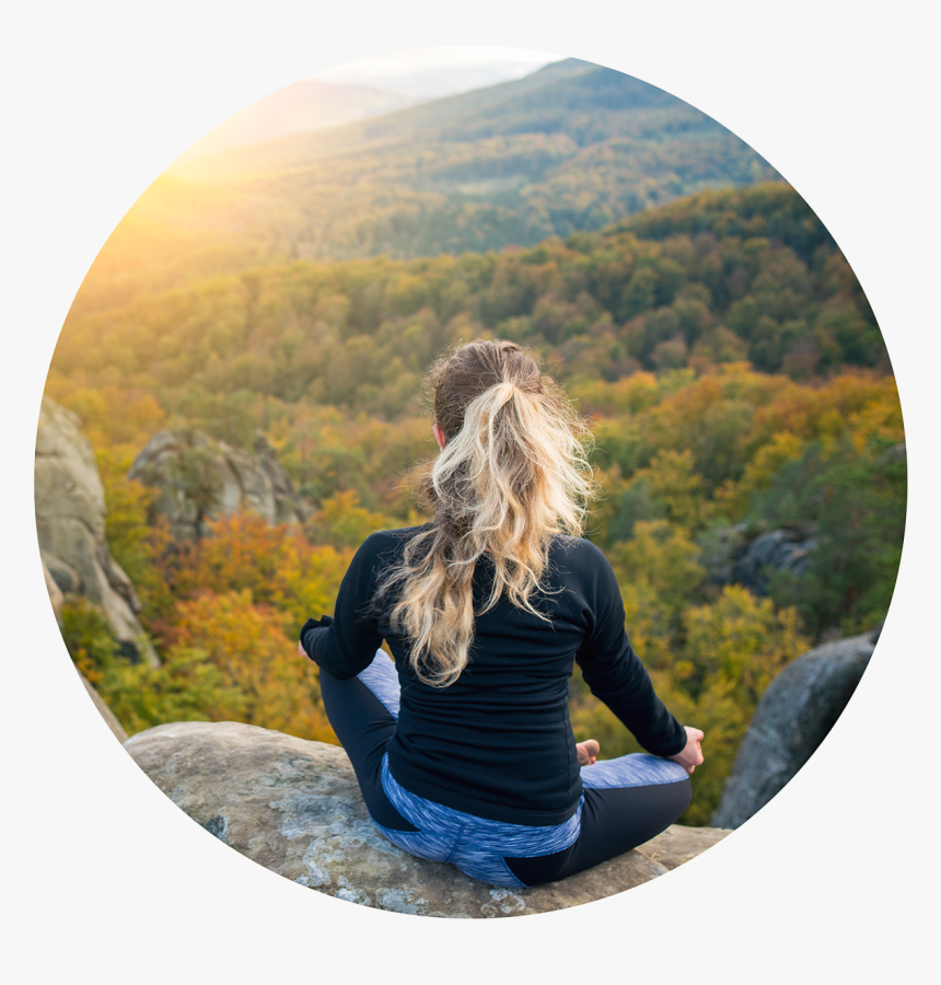 Women Yoga Moumtain Top, HD Png Download