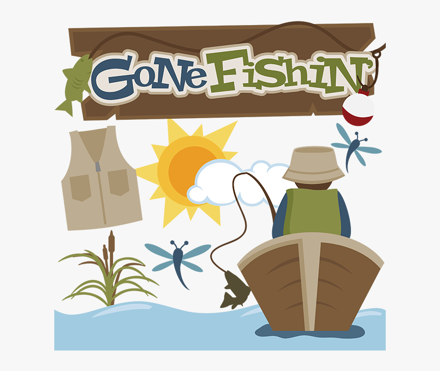 Transparent Fishing Clipart - Gone Fishing Clipart, HD Png Download