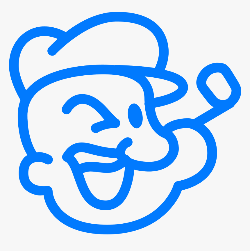 Transparent Popeyes Png - Popeye Icon, Png Download