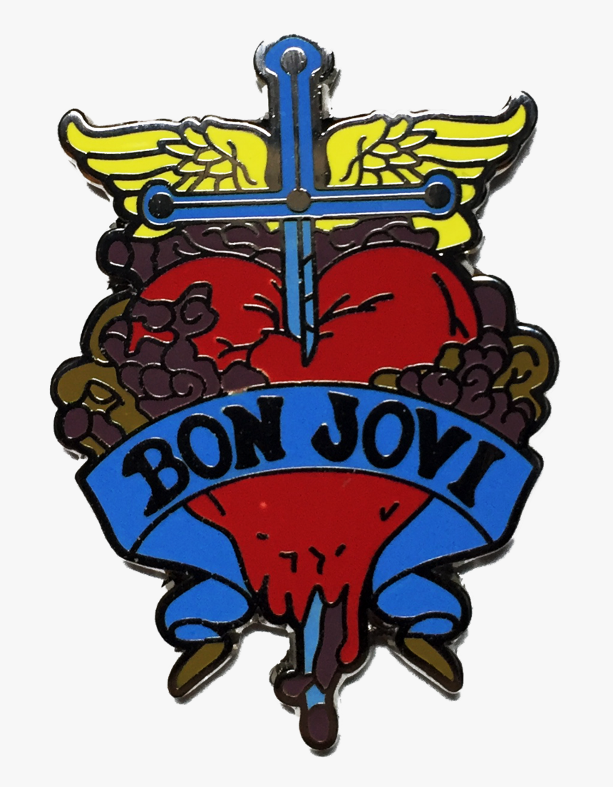 Bon Jovi Pin - Illustration, HD Png Download