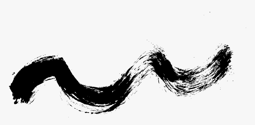 42 Grunge Brush Stroke Wave - Wave Line Drawing Png, Transparent Png