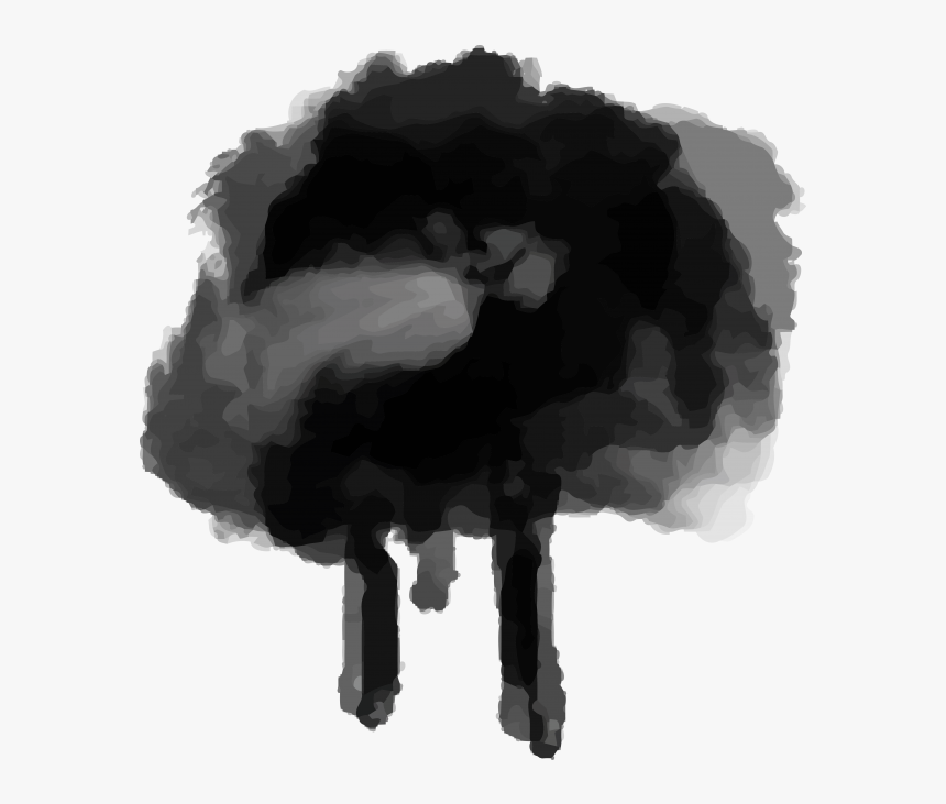 Grunge Ink Splashes And Stains - Black Watercolor Stain Png, Transparent Png