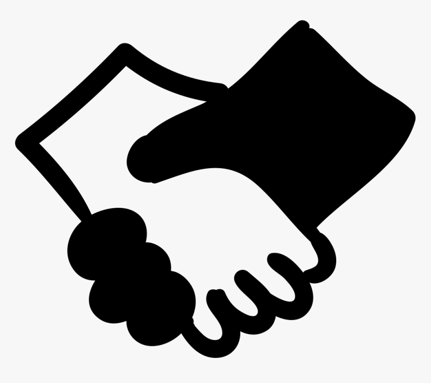 Shaking Hands - Friendship Logo Black And White, HD Png Download