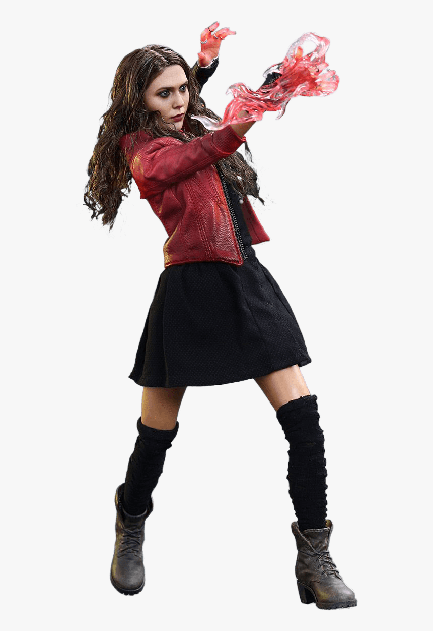 Scarlet Witch Fighting - Scarlet Witch Costume, HD Png Download