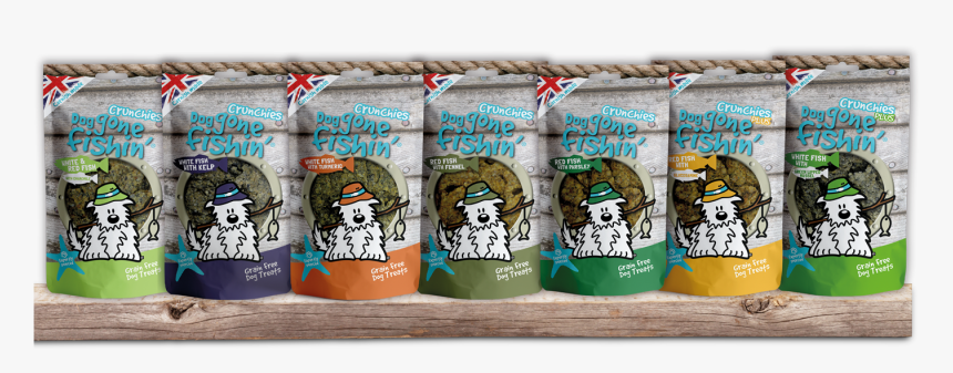 Dog Gone Fishin’ Crunchies & Crunchies Plus - Cartoon, HD Png Download