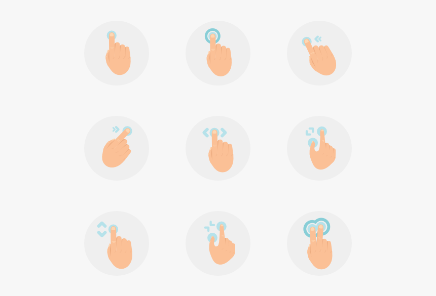 Hand Gestures - Circle, HD Png Download