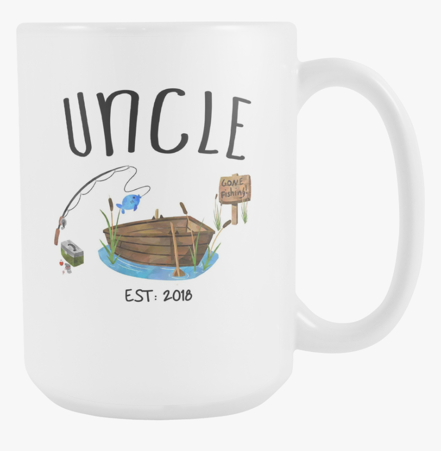 Uncle Gone Fishing 15oz Mug - Coffee Cup, HD Png Download