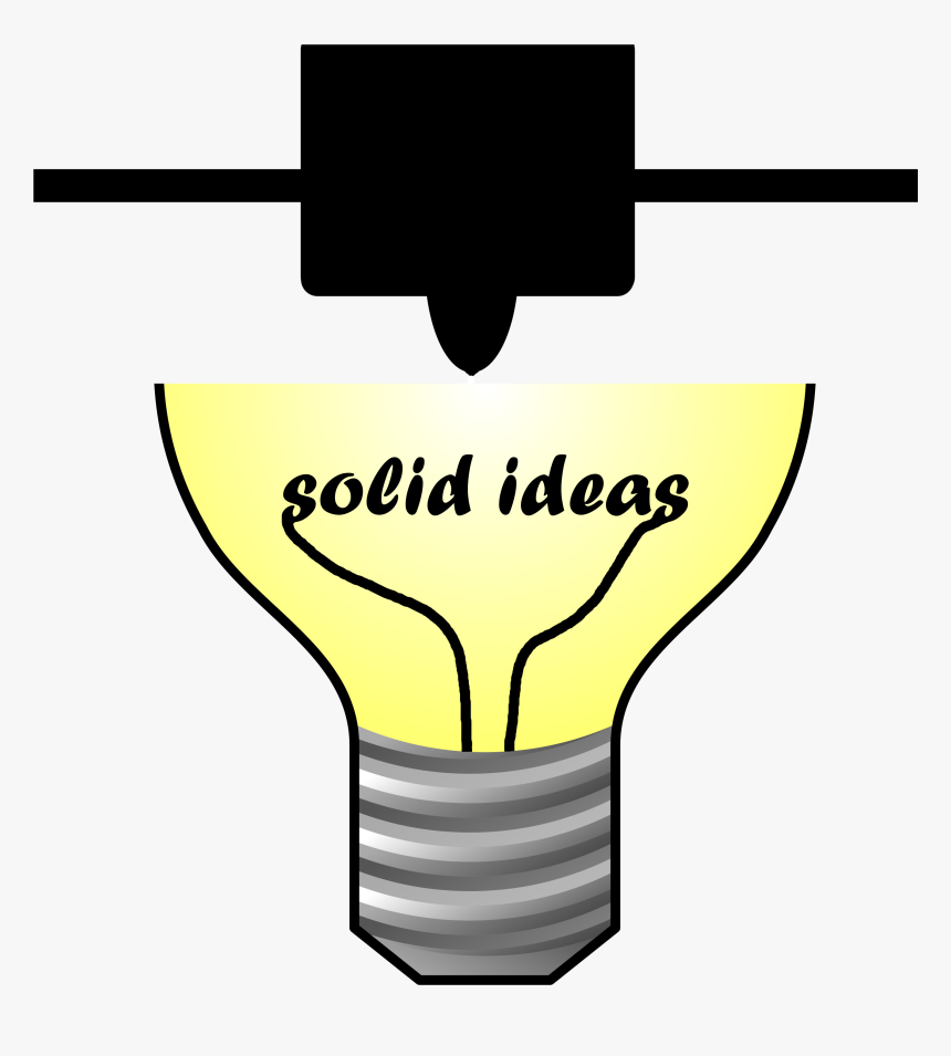 Solid Ideas - Lightbulb Clipart On Transparent Background, HD Png Download
