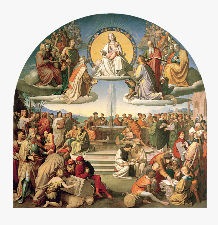 The Triumph Of Religion In The Arts - Overbeck Triumph Of Religion In The Arts, HD Png Download