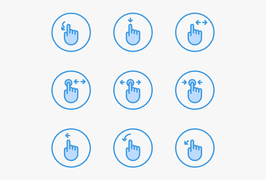 Gesture - Circle, HD Png Download