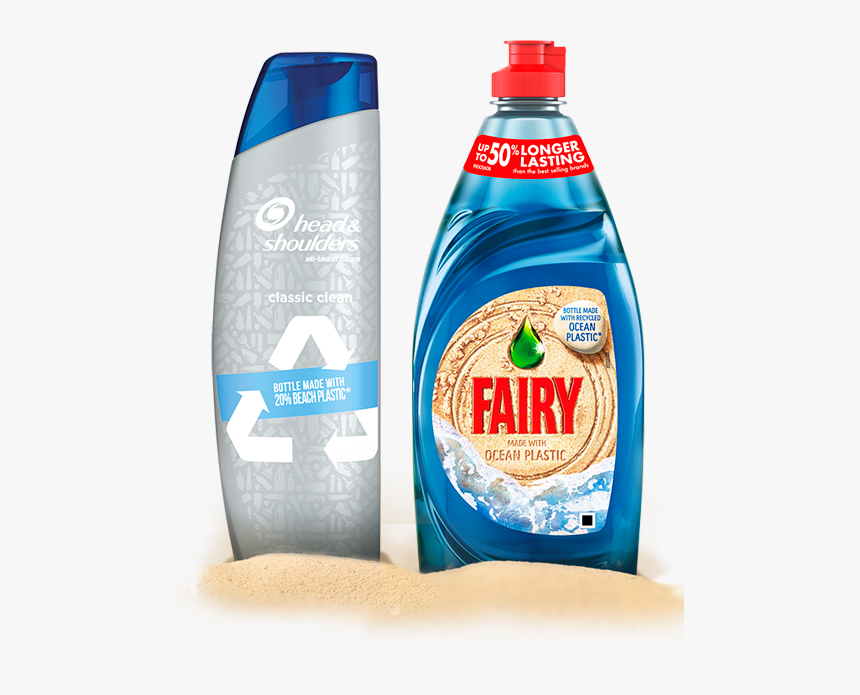 Head & Shoulders Shampoo Bottle And Fairy Washing Up - Fairy Bottle Ocean Plastic, HD Png Download