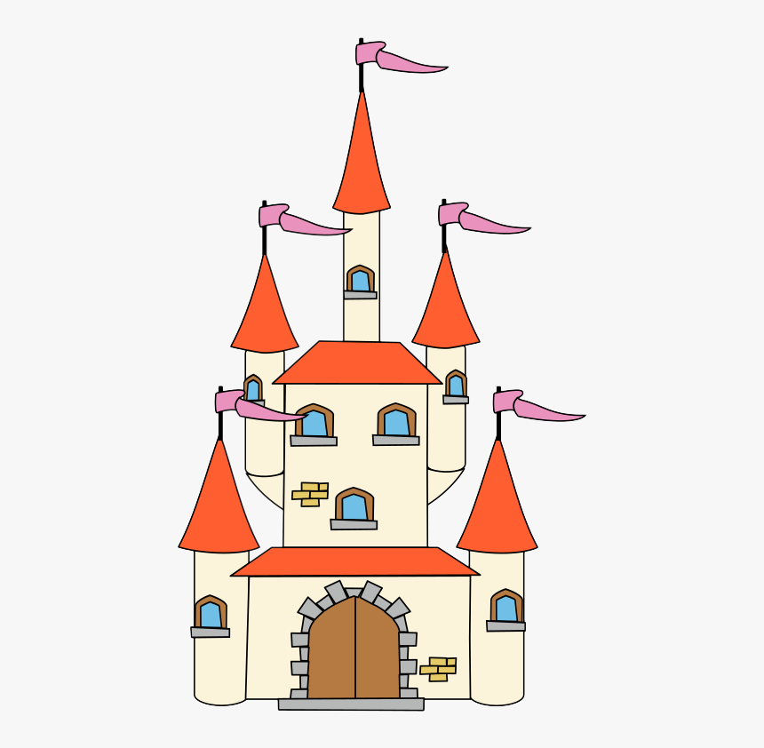 Cinderella Castle Clip Art Free Clipart Images - Clip Art Fairy Tale Castle, HD Png Download