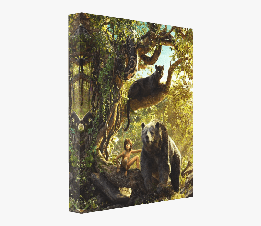 Jungle Book Canvas - Jungle Book 2016 Square, HD Png Download