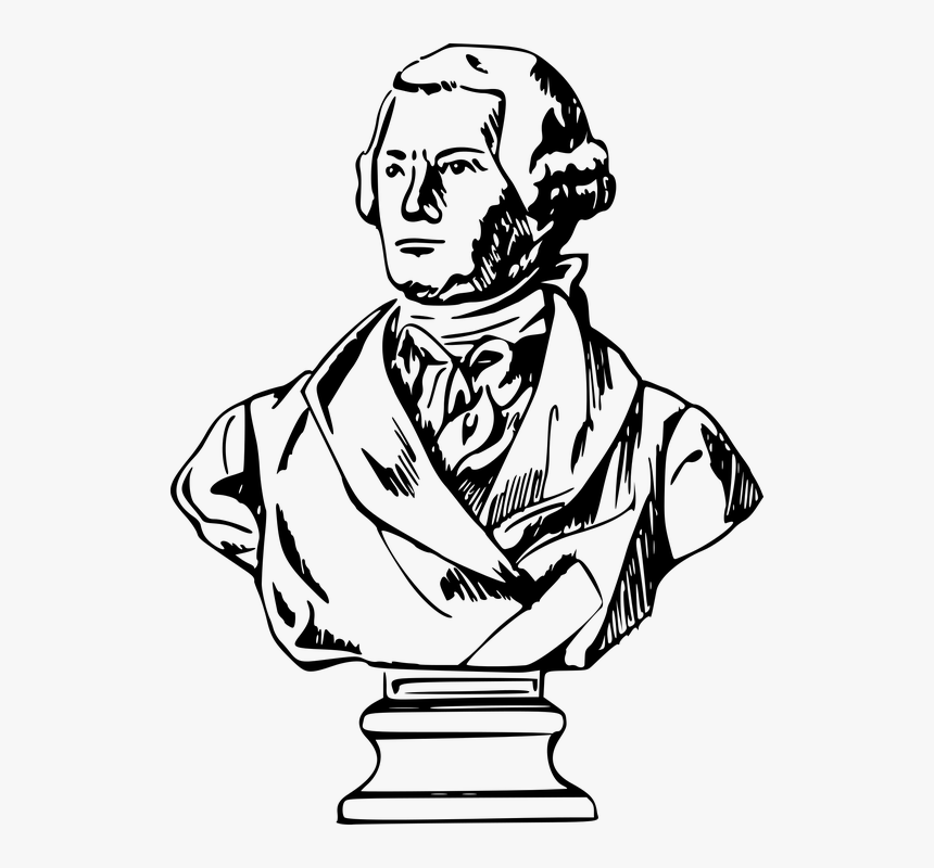 Bust, Head, Plinth, Sculpture, Shoulders - Sculpture Clipart Black And White, HD Png Download