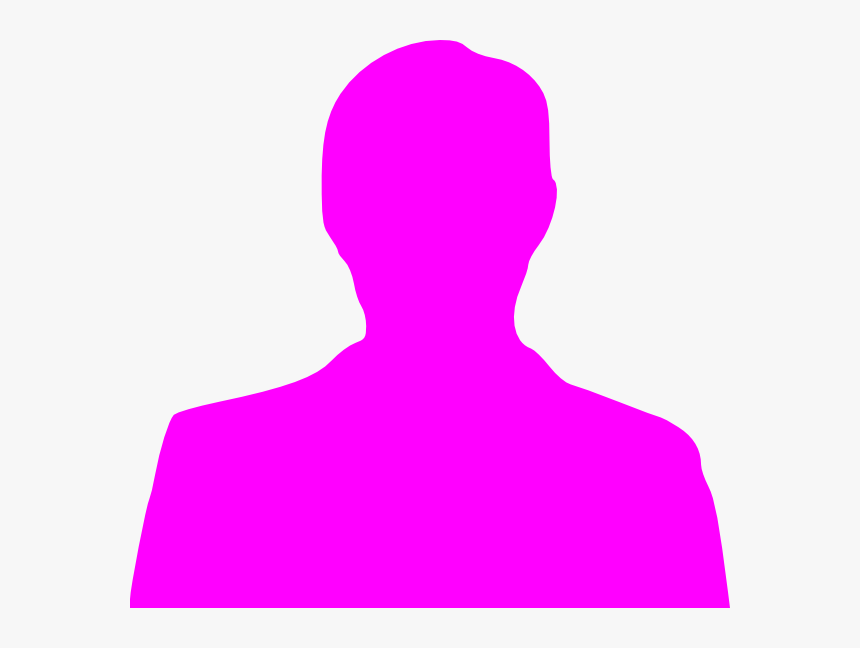 Pink Silhouette Clip Art - Woman Silhouette Head And Shoulders Pink, HD Png Download