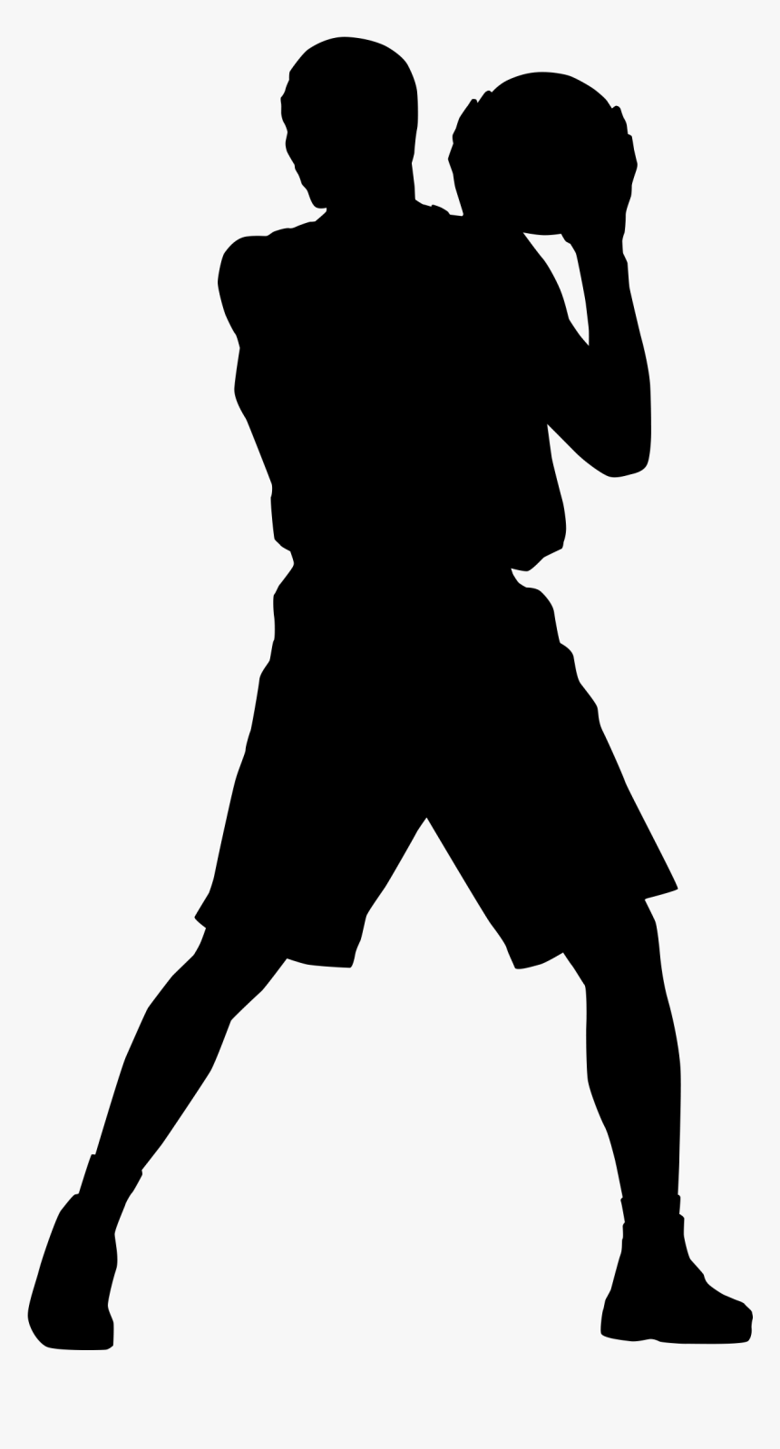 Womens Basketball Houston Rockets Sport Clip Art - Basketball Silhouette, HD Png Download