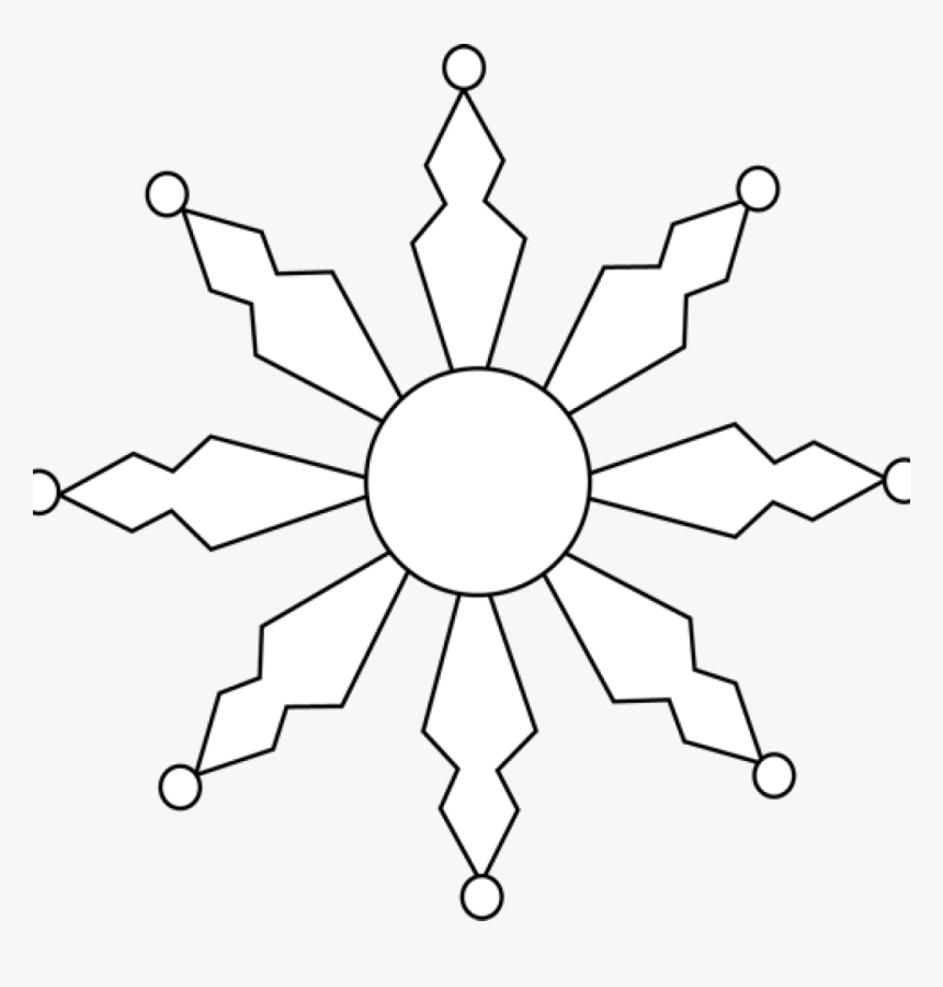 Snowflake Clipart Black And White Snowflake Clipart - Nss Logo In Png, Transparent Png