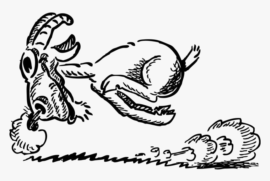 Goat Running Clip Art, HD Png Download