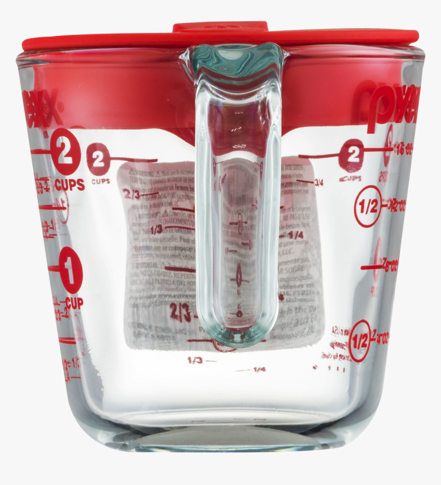 Pyrex Prepware 2 Cup Measuring Cup With Red Plastic - Coca-cola, HD Png Download