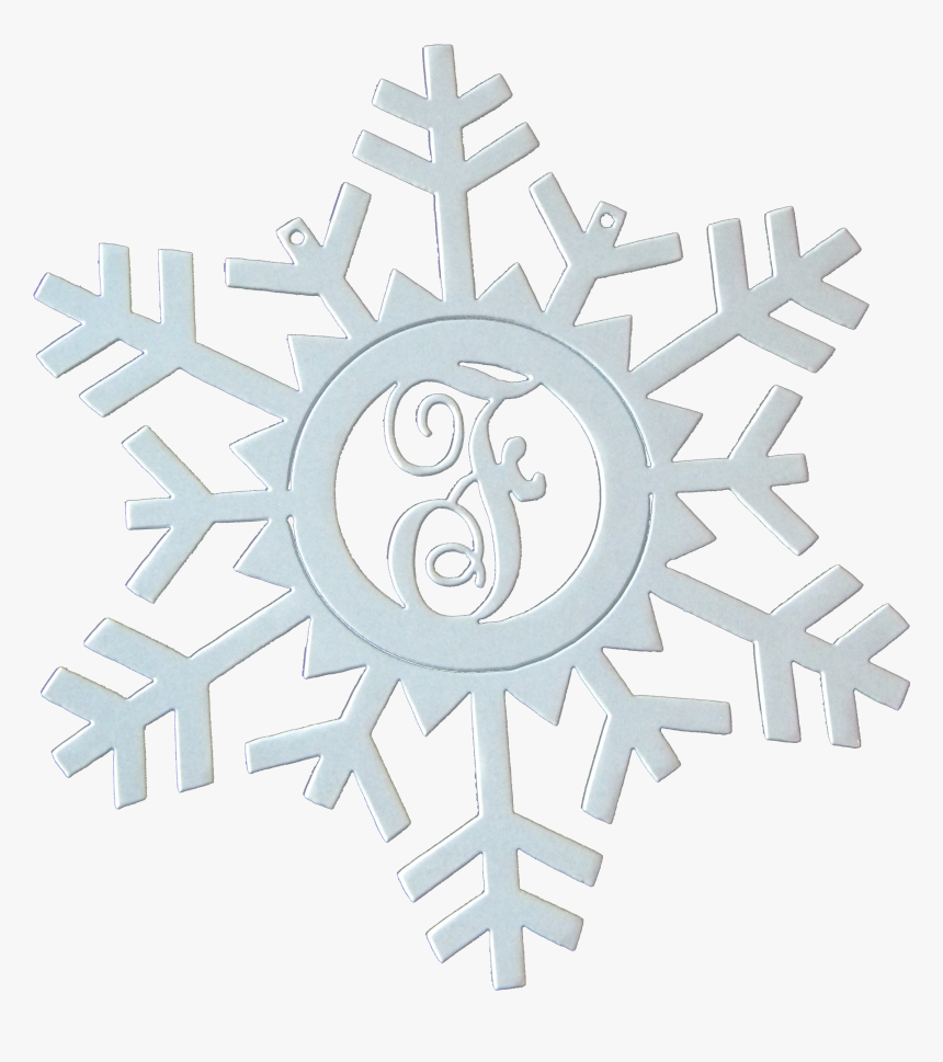 Snowflake Monogram White Sparkle - White Snowflake Png Transparent, Png Download