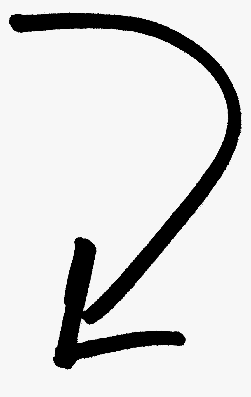 Curved Arrow Going Down, HD Png Download , Transparent Png Image PNGitem