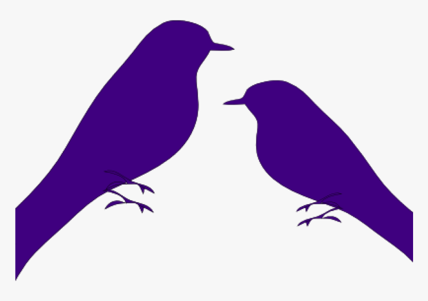 Love Birds Clipart Love Birds Clip Art At Clker Vector - Small Bird Silhouette, HD Png Download