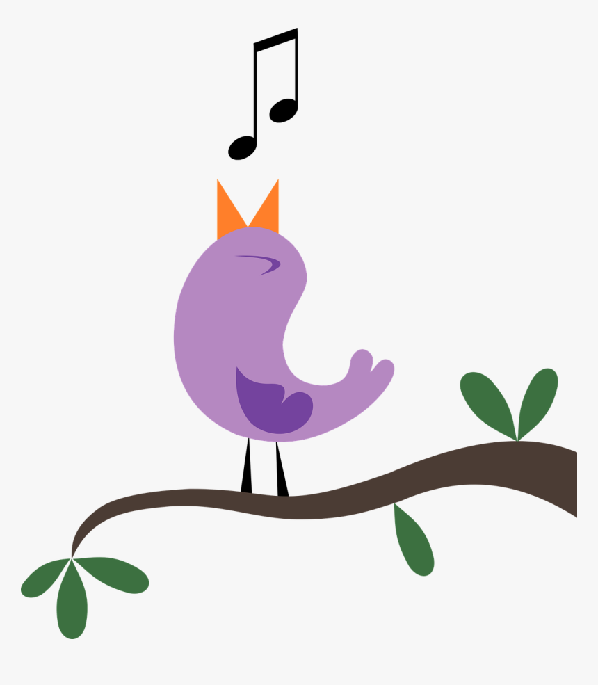 Birds Singing Png - Singing Bird, Transparent Png