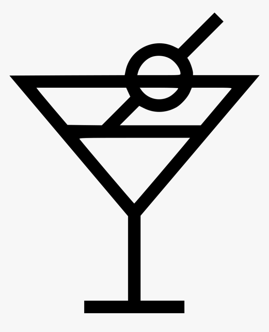Drink Cocktail Martini - Martini Icon, HD Png Download