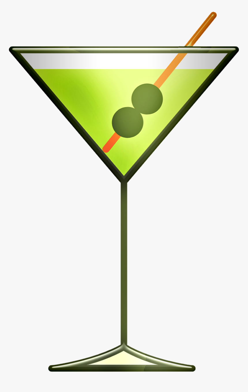Martini, Drink, Alcohol, Cocktail, Alcoholic, Party - Martini Drink Clip Art, HD Png Download